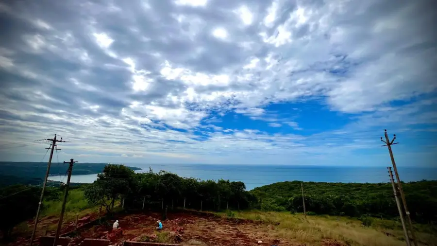 Land for sale in Dapoli — 180 degree sea view NA plot in a gated community