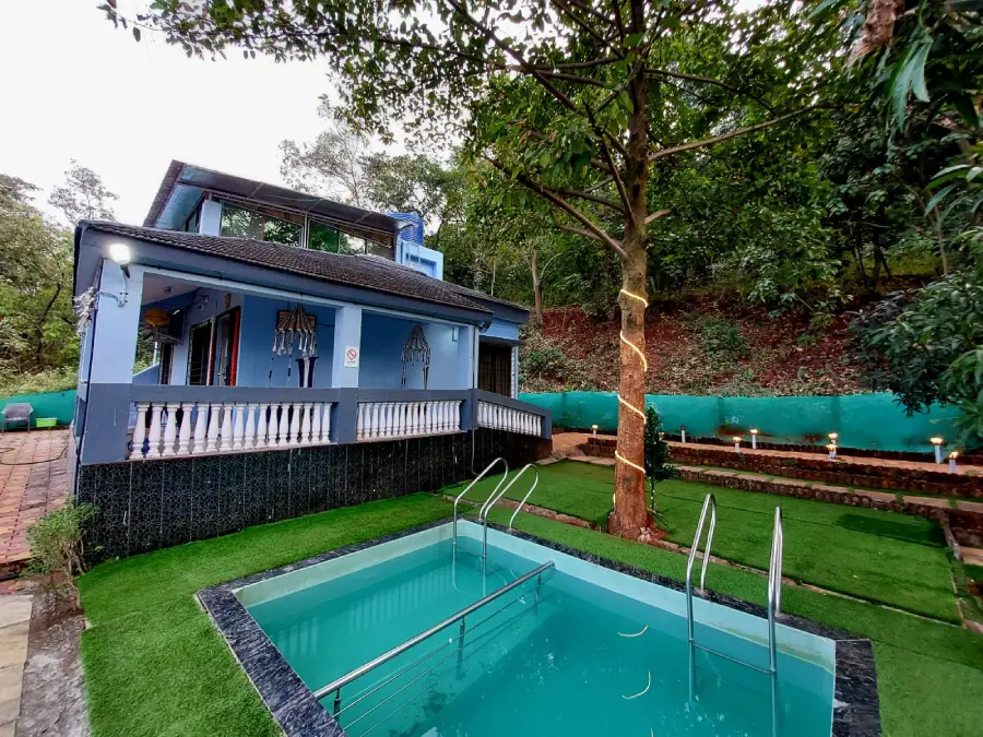 Karjat villa exterior in Jambrung village within a gated community