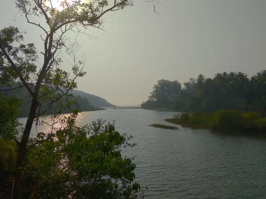 Flowing River next to 15 guntha NA wadi plot in Guhagar