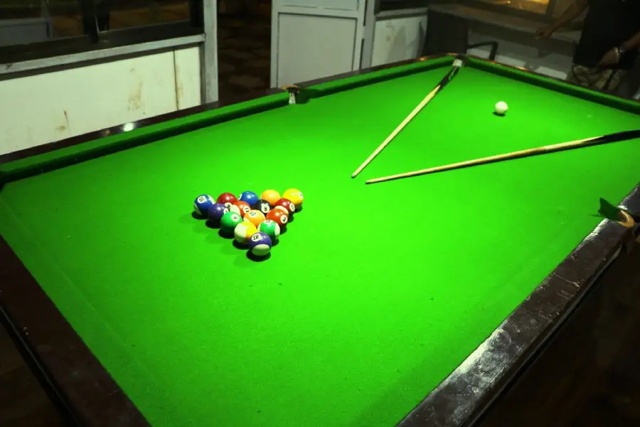 Bar counter and pool table inside the Lonavala 3 BHK villa